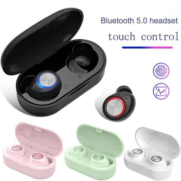 

headsets tw60 bluetooth 5.0 coloful fashion touch control true wireless stereo sports for all smart phone1