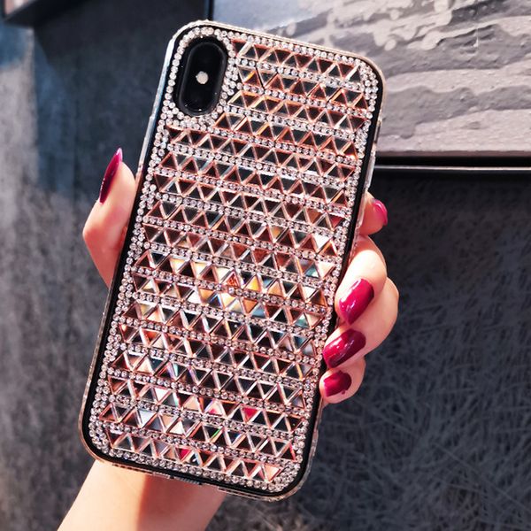 

bling crystal diamond case for iphone 11 pro xs max xr x 8 7 plus cover fashion glitter rinestone plating soft iphone 12 pro max phone cases