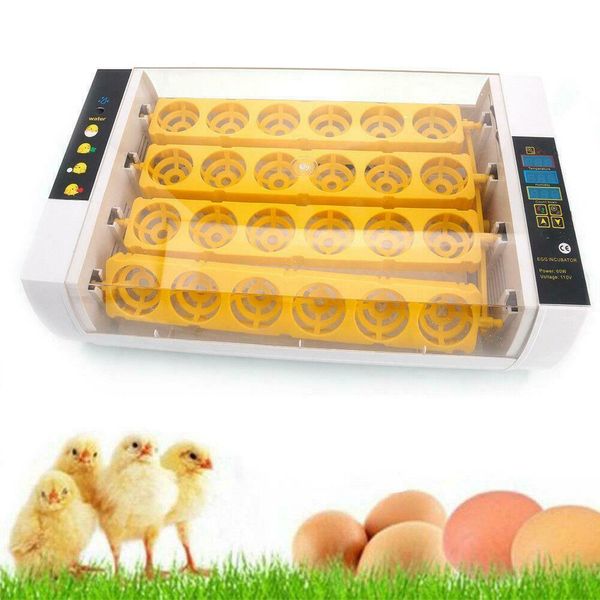 

new automatic 24 digital chick bird egg incubator hatcher temperature control