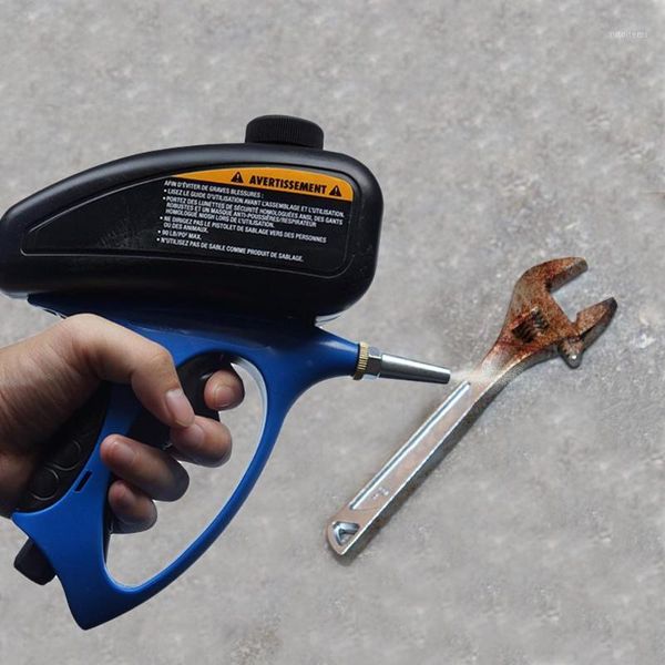 

anti-rust sandblaster handheld pneumatic sand blasting machine glass tombstone sprayer sandblasting machine with small nozzle1