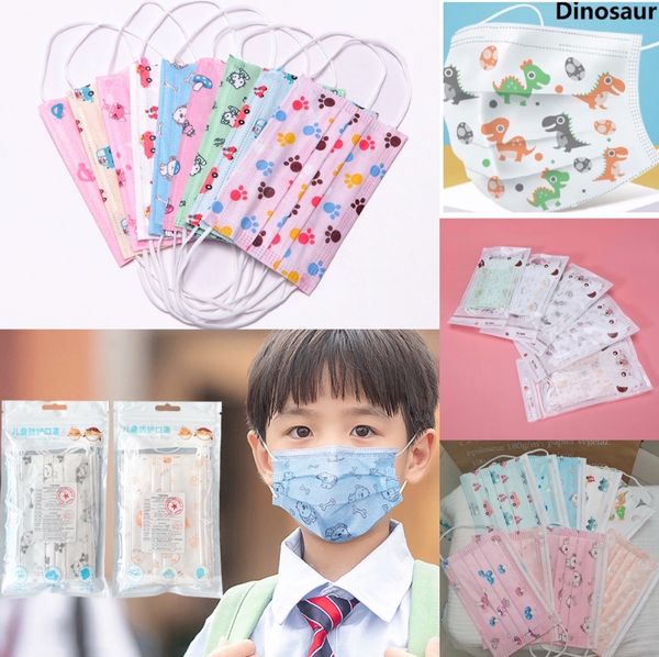 

3 disposable mask individual fashion black layers protective face shield mouth and kids with retail pack