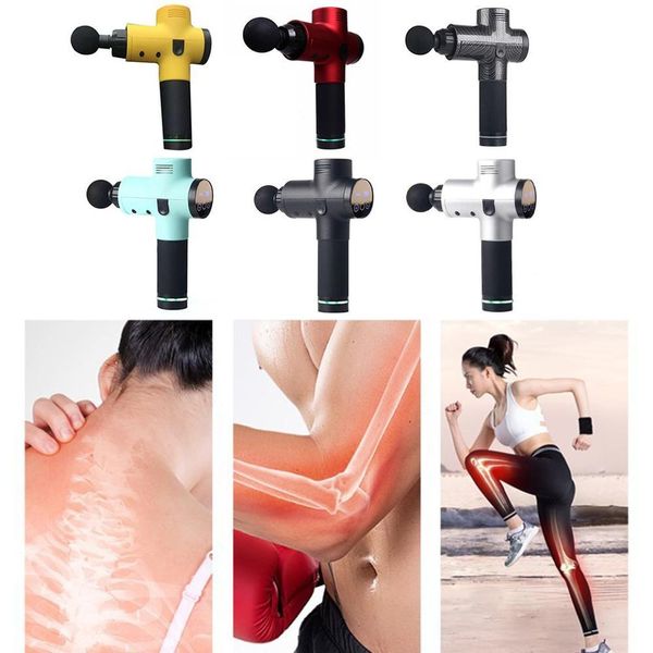 

physiotherapy instrument mute touch screen fascia gun massage gun electric warp film impact relax gun deep massager