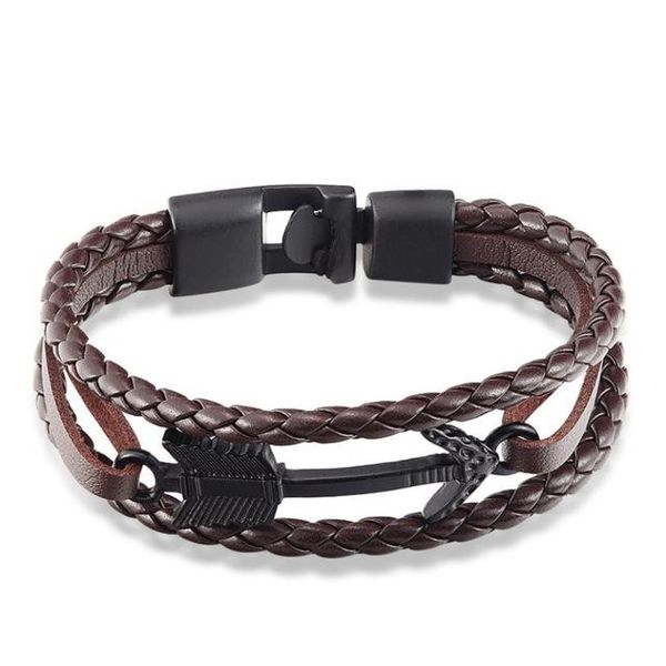 

livvy 2017 retro male charm, male bracelet arrow charm link leather bracelet, classic men and women jewelry wmtwfk xhlove
