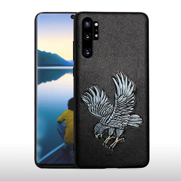 

роскошные подлинные 3d emboss рождественские олени зерна кожаный чехол для телефона для samsung galaxy s7 s7edge s8 s9 s10 plus примечание 8