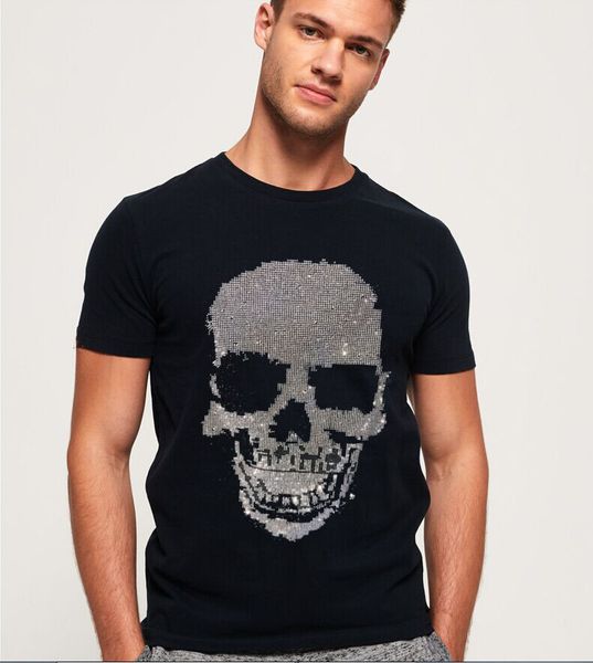 

shirt. diamond men's high-quality stone. back side. you'll see loose design. glro, White