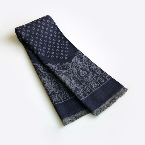 

2020 casual cool mens scarves winter warm viscose cashmere scarf wraps autumn warm brushed neckercheif scarfs for men foulard, Blue;gray