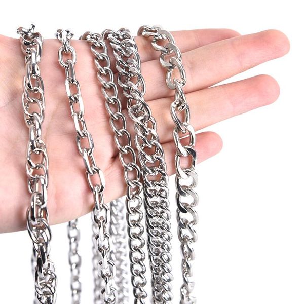 

chains fashion personalize exaggerated metal style punk chain necklace simple variety explosion models silver bracelet