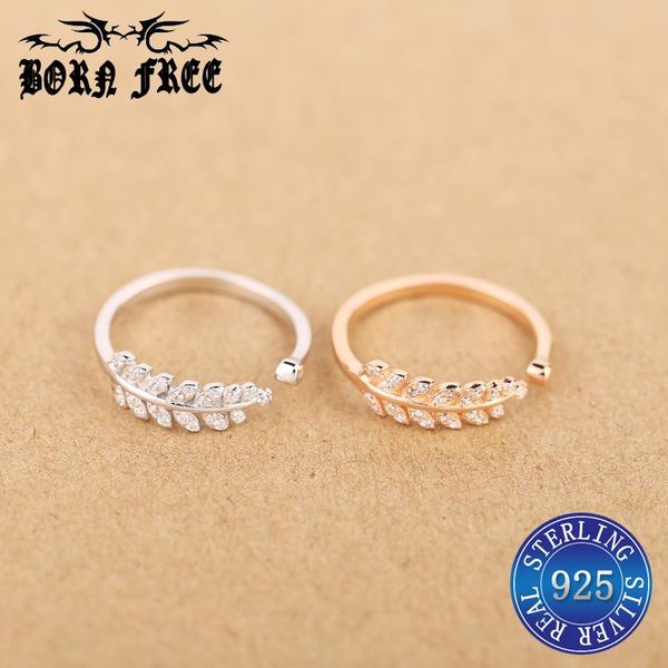 

band rings 925 sterling silver set for women ringen dames anillos mujer bague femme argent jewellery leaf ring mix aneis feminino