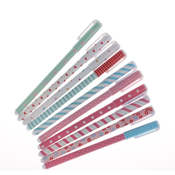 

10 шт набор цветных cute kawaii gel pen звездное небо школа канцелярских товаров канцелярские креативного оптовая сладкий довольно симпатичн, Black;red