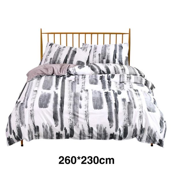 

3pcs pillow case bedroom warm soft with zipper closure home textile bedding duvet cover set comfortable washable polyester