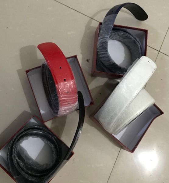 

new fashion men belts belts big buckle designer genuine leather belt for men women belts with box, Black;brown