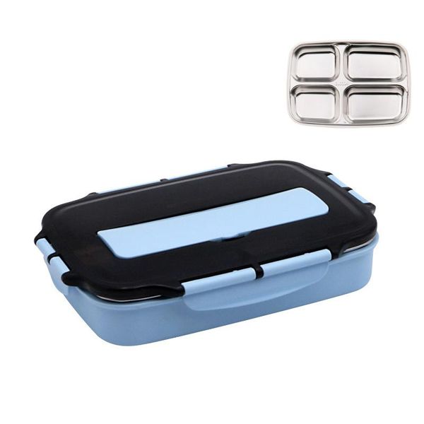 

stainless steel lunch box food container bento box for kids microwavable thermal insulation meal prep lunchbox tableware wmthzz