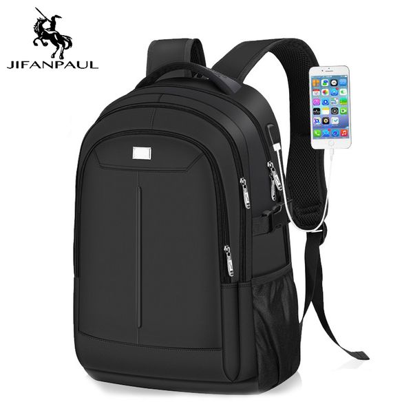 

jifanpaul waterproof fashion casual men and women bag outdoor travel school usb interface men and women bag c0125