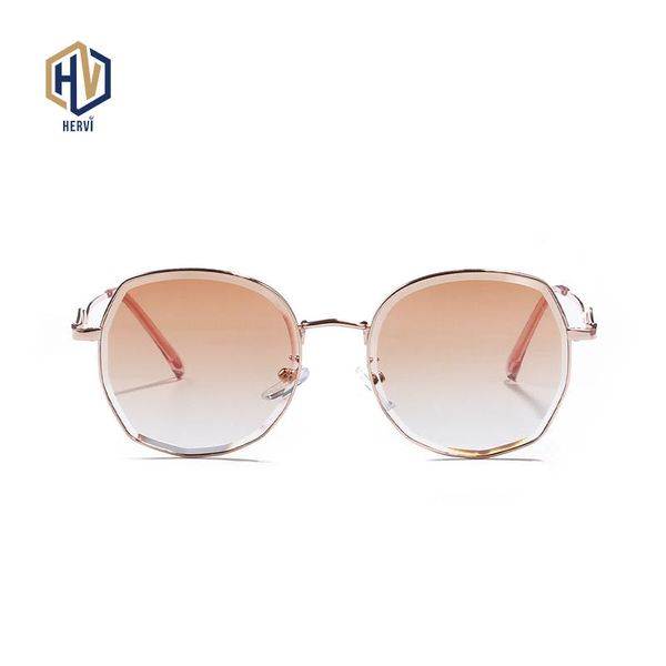 

sunglasses curve fashion metal round frame woman color candy colors sun glasses gradient eyeglasses uv400, White;black