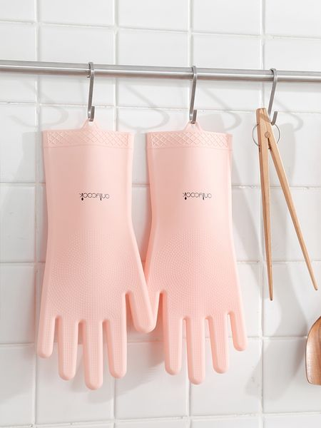 

onlycook household silicone dishwashing chores nordic kitchen dish artifact dishes washing pot rubber gloves