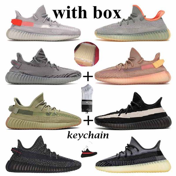 

with box kanye west women men running shoes tail light yecher marsh earth abez asriel red breathable v2 mens trainers sport sneakers