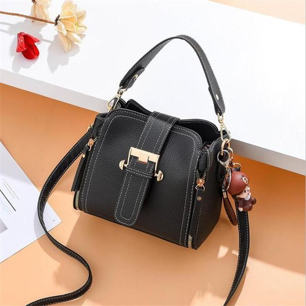 

fashion simply pu leather crossbody bag for women 2021 solid color shoulder messenger bag lady travel all-match small handbag