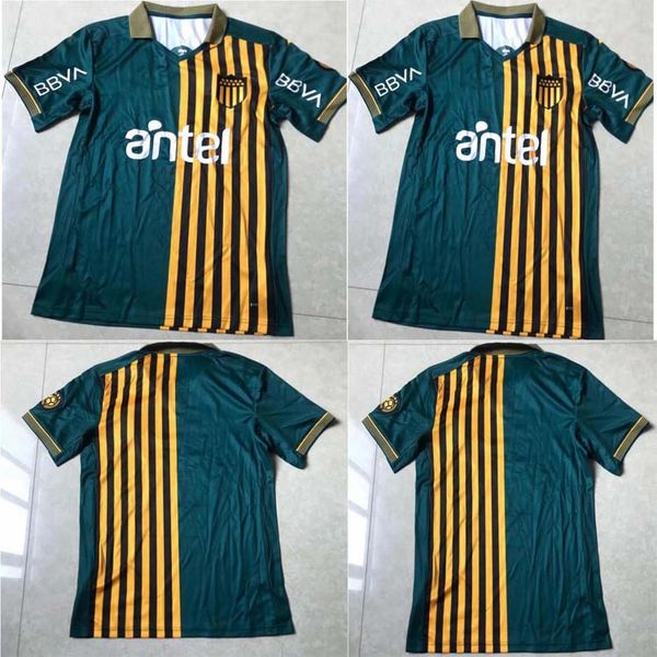 

new 2020 2021 penarol competitive football shirt uruguayan lucas ezekuierviatri new home fabricio fomiliano football shirt, Black;yellow