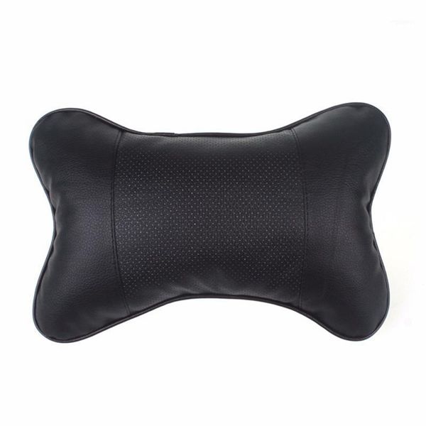 

seat cushions 1 pcs car neck pillows pvc leather breathable mesh auto rest headrest cushion pillow interior accessories universal1