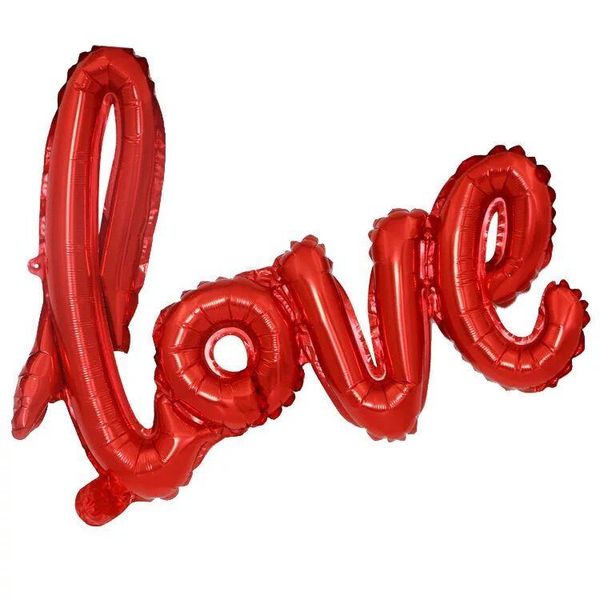 

ligatures love letter foil balloon valentines day anniversary wedding birthday party decoration balloons cup p props wmtiqf