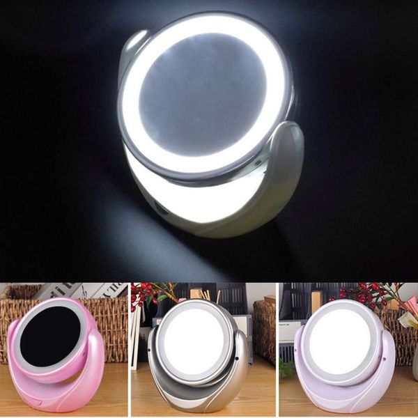 

makeup mirror со светодиодами косметические зеркало с сенсорным диммером выключатель аккумуляторная подставка для настольных ванной комнаты