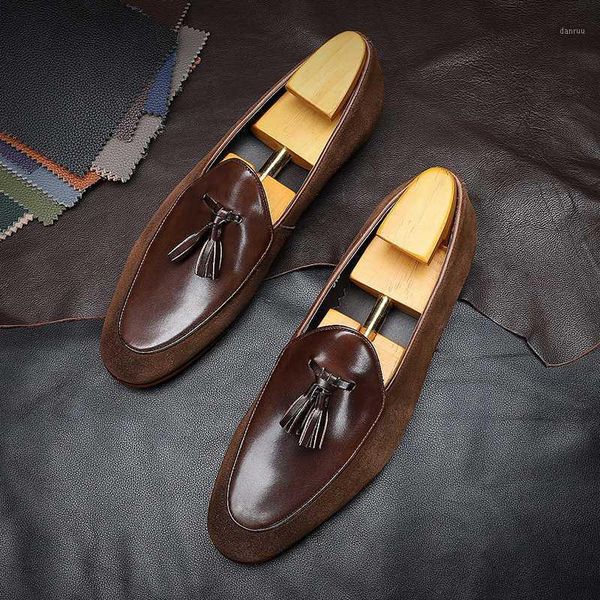 

dress shoes men leather business suit brand bullock genuine black slipon wedding mens tassel phenkang1