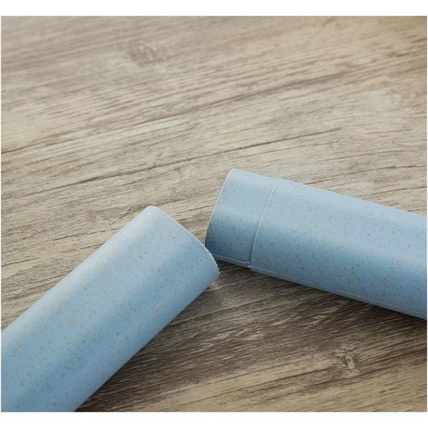 

wheat straw travel toothbrush case 4 colors toothbrush holder hiking camping portable toothbrush cover storage box prote jllkns insyard