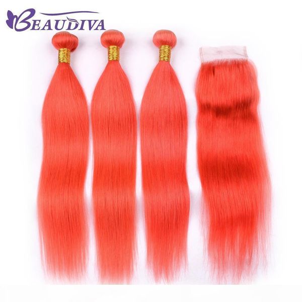 

red bundles with closure remy peruvian straight hair with closure human hair bundles with lace closure 4*4, Black;brown