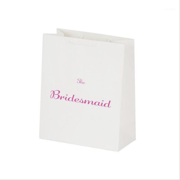 

wedding decoration 1pcs gift bag for bridesmaid team bride to be bag packing bridal shower bachelorette wedding favors gifts-s1