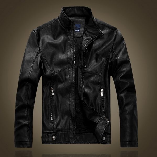 

men jacket 2021 from new arrival camouflage leather false winter coat bomber jackets 324 rccj, Black