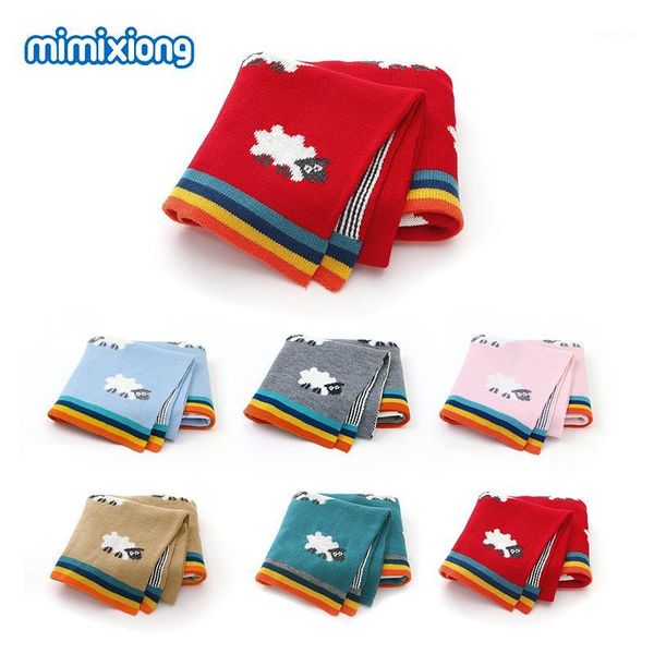 

baby blankets newborn swaddle wrap soft toddler kids stroller sofa crib quilts 95*75cm infant bebes knitted bed sleeping covers1