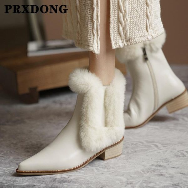 

fashion comfortable women's ankle boots autumn winter pointed toe thick heel black white dress working office shoes woman