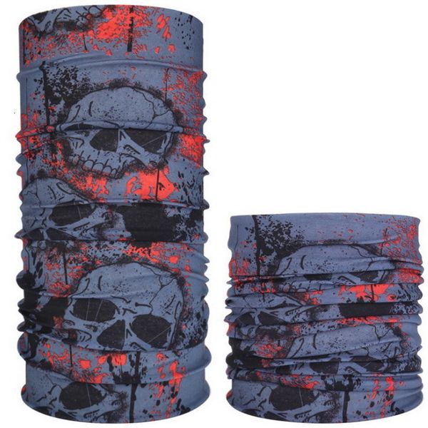 

6ptjtube hip hop seamless neck bandanas headscarf riding face mask sport magic headband pick skull print bandana 233 designs
