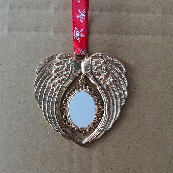 

factoryasr0shape wings christmas decorations blank angel ornament sublimation transfer printing consumables supplies new style