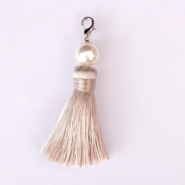 

2pcs pack imitation pearl pendant tassel fringe diy keychain cellphone straps purses backpacks jewelry charms decorate tassel h wmtsyu
