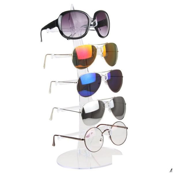 

fashion 5 pairs glasses stand shelf sunglasses holder household decoration display men women's glasses frame showcase a9b4h, Black