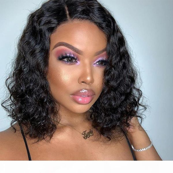 

human hair fake scalp wig bob short curly glueless pre plucked brazilian virgin hair short human hair wigs for black women, Black;brown
