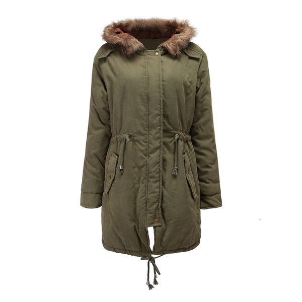 

white duck women's winter jacket long section suit collar thick warm coat fashion down cotton overcoat parkas, Black
