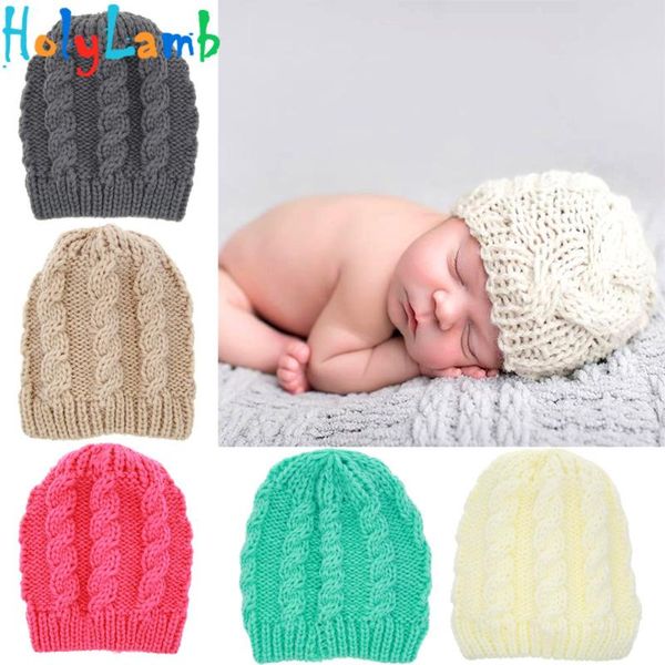 

caps & hats gift born baby boy girl winter hat accessories po props for kids 1-24 months beanie christmas present, Yellow