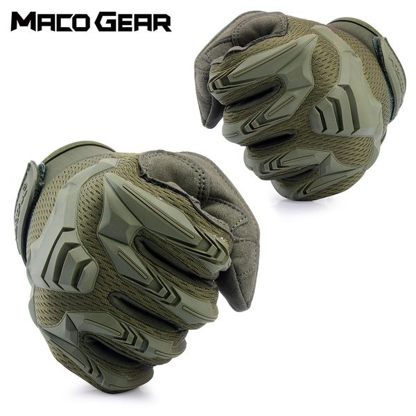 

sport bike cycling gloves windproof wear resistant outdoor hiking riding shockproof mtb road full finger bicycle glove men woman bbyffx, Black