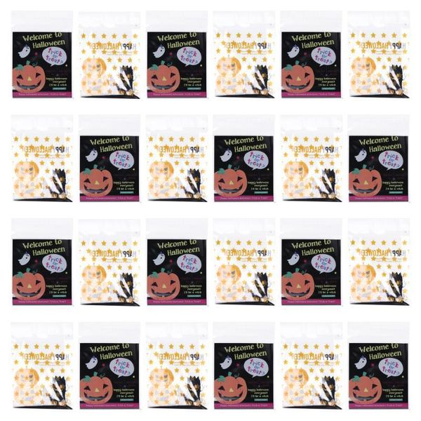 

200pcs halloween plastic bags self-adhesive pouch exquisite packaging bag1