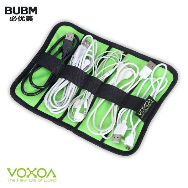 

storage bags bubm lightweight travel cable organizer case roll-up electronics accessories bag cables earphone kit