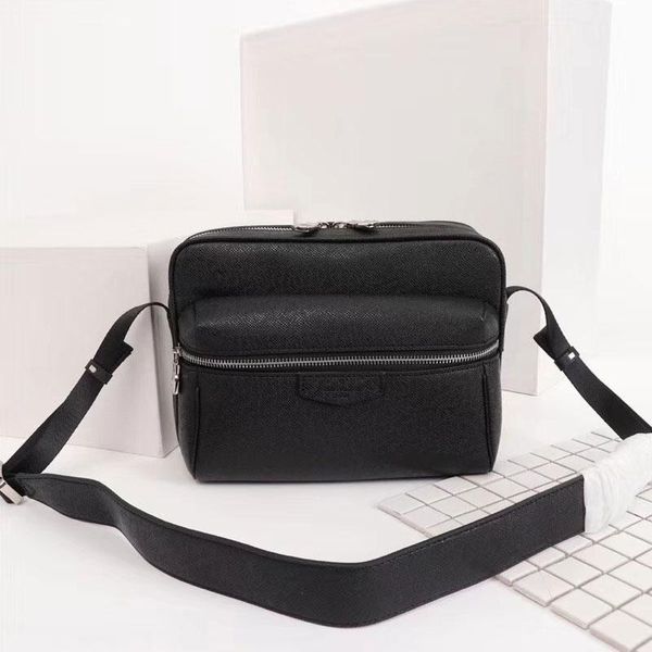 

new luxury mens shoulder bags designers messenger bag famous trip bags briefcase crossbody good quality brand, Black;red