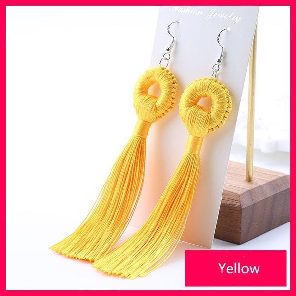

4pcs bohemia circle tassels earrings hanging ring tassel trim pendant diy craft jewelry earrings decor materials fringe trim h sqcxyv