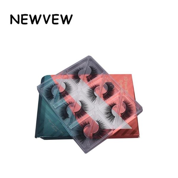 

newvew 3d eyelashes makeup mink hair eyelashes fluffy natural soft 3d faux clis