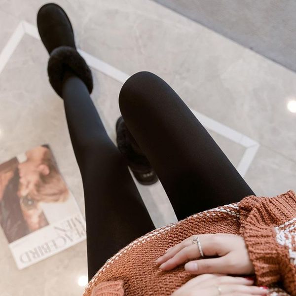 

plus thick velvet pregnant women bottoming socks stockings tights, Black;white