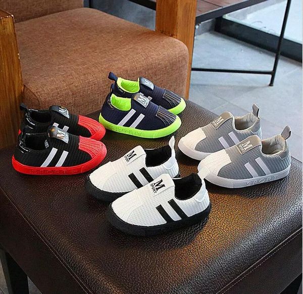 

boys & girls & toddler shoes breathable fashion little kids sneakers sports casual slip-on for children eur size 21-26 #cu2j