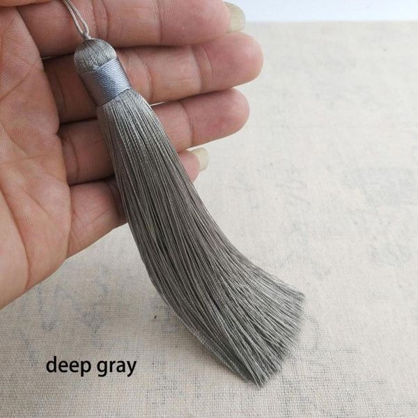 

wholesale 12pcs lot 12cm tassels with hanging ring silk sewing tassel trim decorative key tassels for curtains home decoration h qyljbb