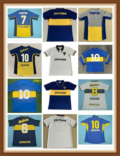

10 maradona 1995 1996 1998 boca juniors retro commemorate soccer jerseys 95 vintage football shirts home blue yellow classic antique camiset, Black;yellow