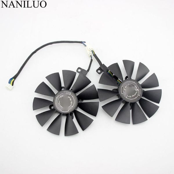 

2pcs 87mm graphic card cooling fan for asus dual geforce gtx1060-o6g gtx1070-o8g-gaming pld09210s12hh dc12v 0.40a1